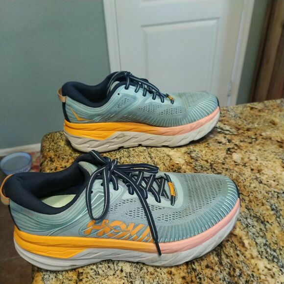 HOKA ONE ONE Bondi 7 Women's Cushioned Running Shoes Size 9.5 - Picture 5 of 12